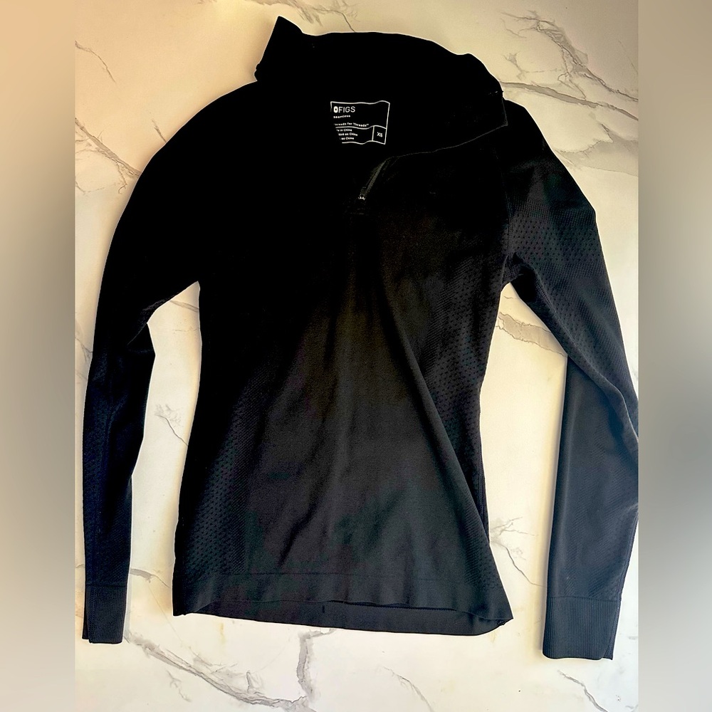 FIGS XS Salta Seamless 1/4 Zip Performance Top